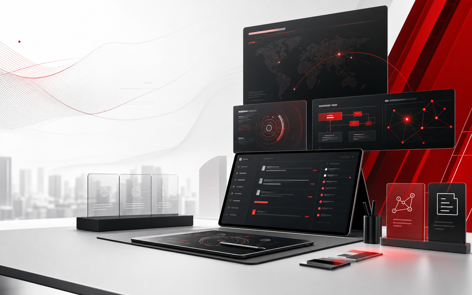 AI command center visualization for GreatSell.Ai product workflow